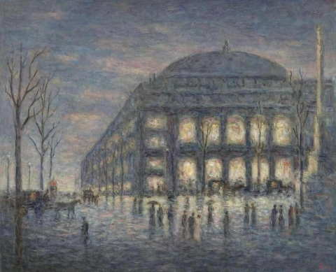 Parijs De Place Du Theatre Du Chatelet ca. 1900
