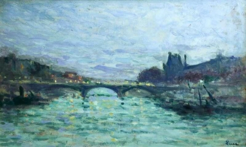 Pont des Saint Pares Louvre Parijs ca. 1928