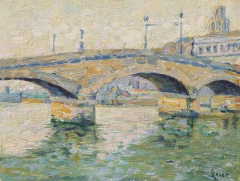 Rouen Il ponte di pietra 1890 circa