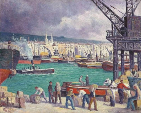 Rouen Il porto 1913