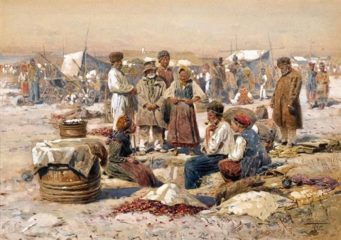 En lantmarknad 1895