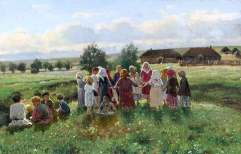 Niños jugando 1890