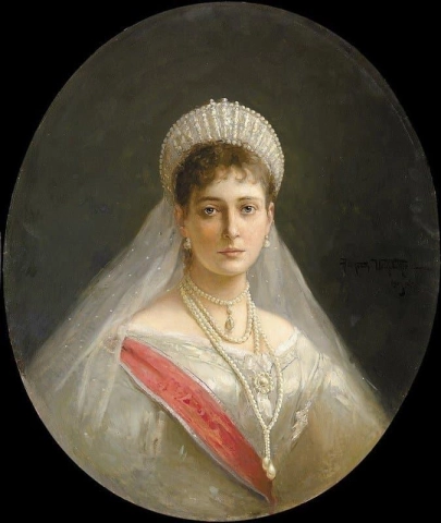 Portret van Alexandra Fedorovna 1903