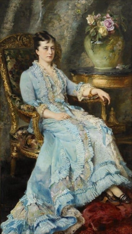 Portret van Ekaterina Dolgorukova-prinses Yurievskaya 1880