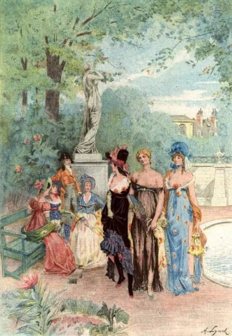 Nymphs And Merveilleuses 1887