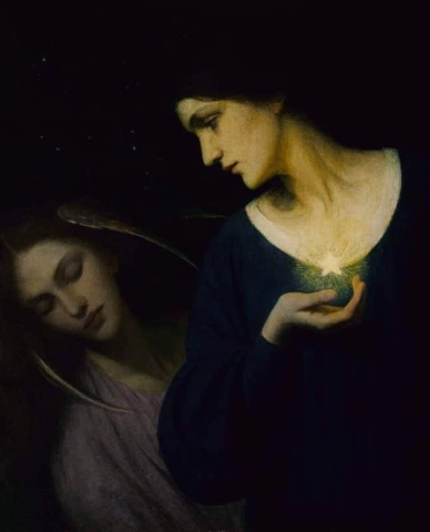 Natt og datteren hennes sov 1902