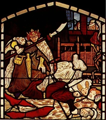 El rey Marcos mata a Tristram