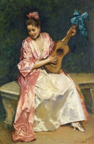 Aline com guitarra