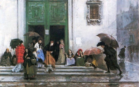 Coming Out Of Church Before 1875