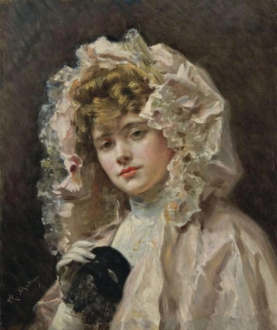 Girl Holding A Mask