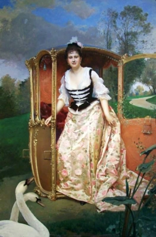 Porträtt av Isabelle McCreery 1880