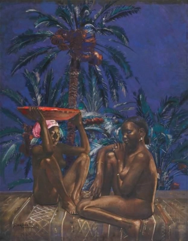 椰枣树下，约 1933-34