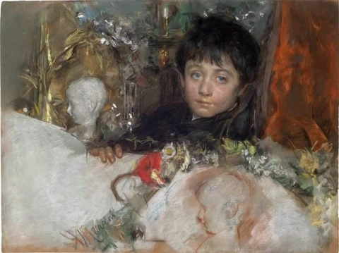 Ritratto di un giovane ragazzo, 1885 circa