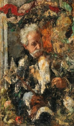 Portret van Don Paolo, de vader van de kunstenaar