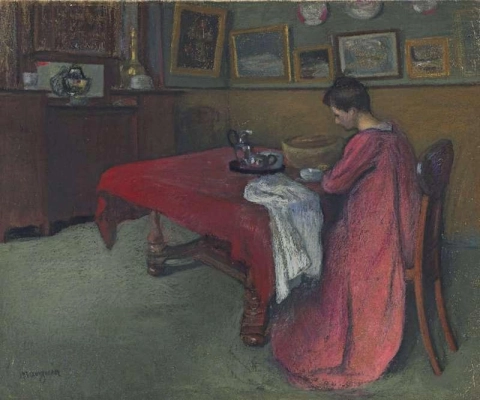 La Robe De Chambre Rouge 1902