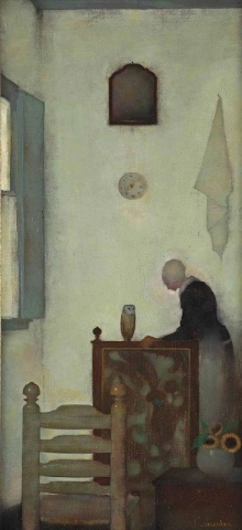 Mor i ett interiör 1912
