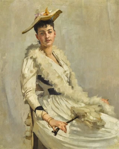 Porträt von Madmoiselle B. Ca. 1884