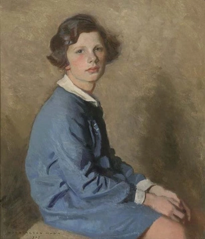 Portret van een jong meisje 1927