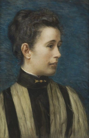 艾拉·马丁小姐的肖像与箭头胸针