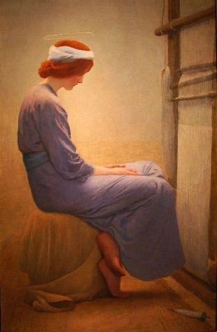 Богородица за ткацким станком 1895