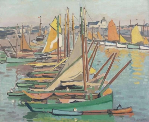 Hamnen i Sables-d Olonne 1921