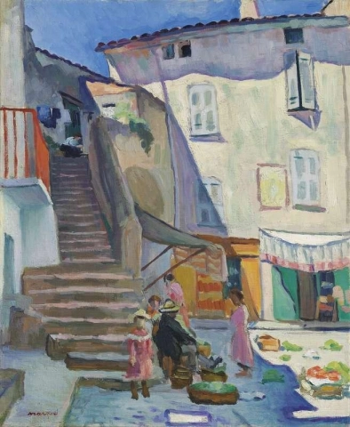 Марке Сен-Тропе, площадь Окс-Эрб, 1905 год.