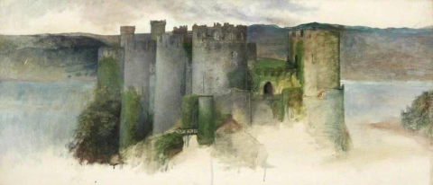 Castelo de Conway, cerca de 1868