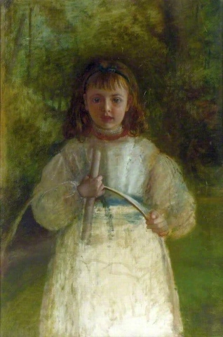 フープを持つ少女 1868