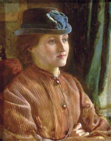 A esposa do artista, cerca de 1865