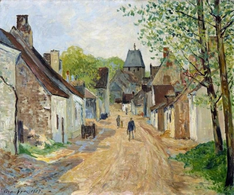 A entrada na vila de Lavardin 1907