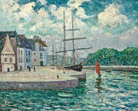 O Porto de Auray por volta de 1905