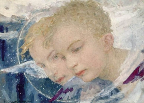 Twee engelen ca. 1895