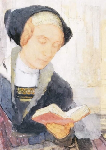 Young Woman With a Book Ca. 1920