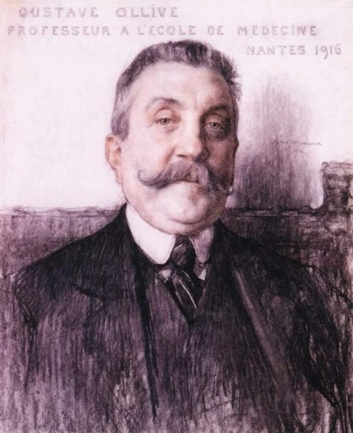 ギュスターヴ・オリーヴ医学部教授の肖像 1916