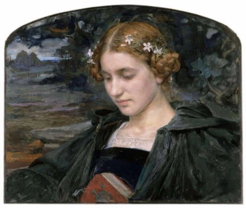 若い女の子の肖像画、1905 年頃