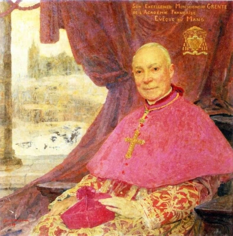 Mgr グレンテの肖像画。 1939 年のル・マン司教