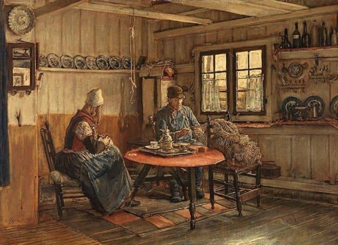 Interior In Marken 1878