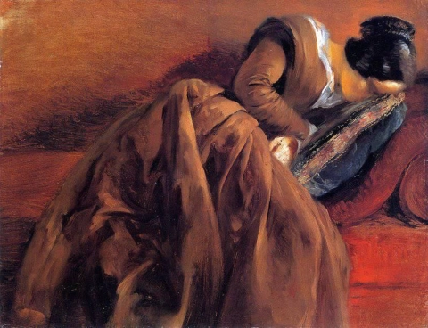 Emilie Menzel slaapt 1848