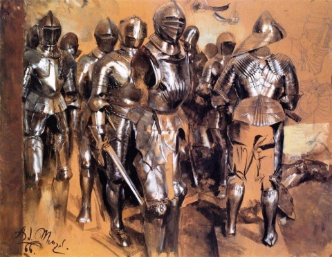 Suits Of Armor Standing 1866