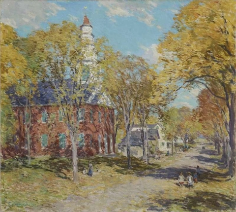 Oktobermorgen .Deerfield Mass 1917