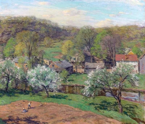 Das Dorf im Spätfrühling 1920