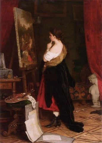 Admiring The Picture 1870