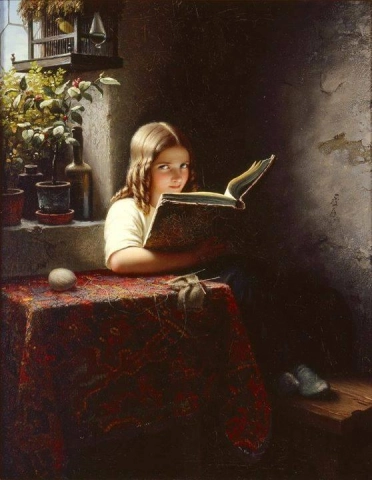 読書する女の子