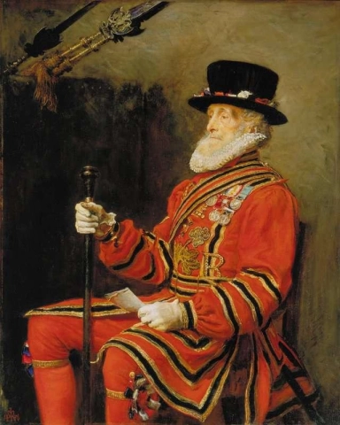 Ein Yeoman der Garde 1876