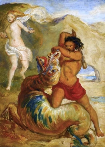 Perseus räddar Andromeda 1847