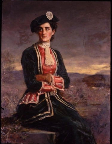 Porträtt av Diana Vernon 1880