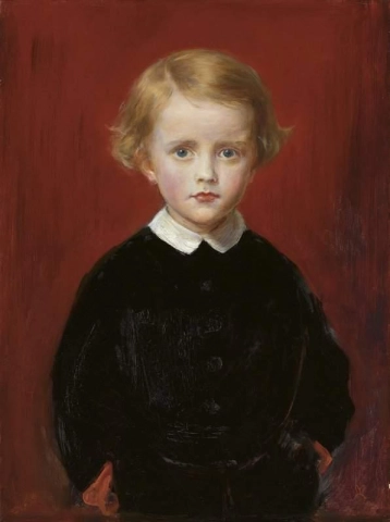 Porträtt av John Wycliffe Taylor vid fem års ålder 1864