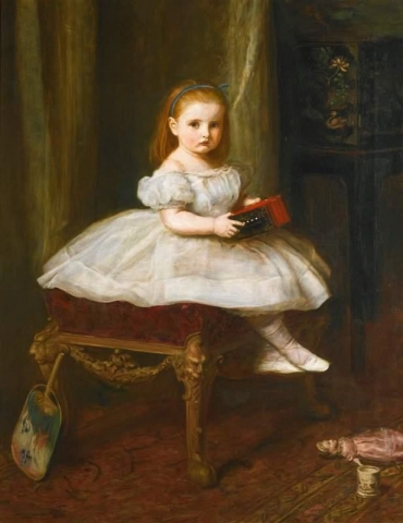 Porträtt av Miss Davison 1866