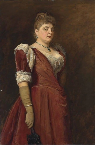 Porträtt av Mrs Charles Wertheimer 1891