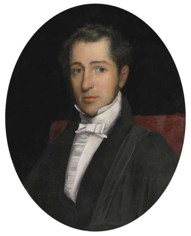 Porträtt av pastor John Perkins ca 1845-50